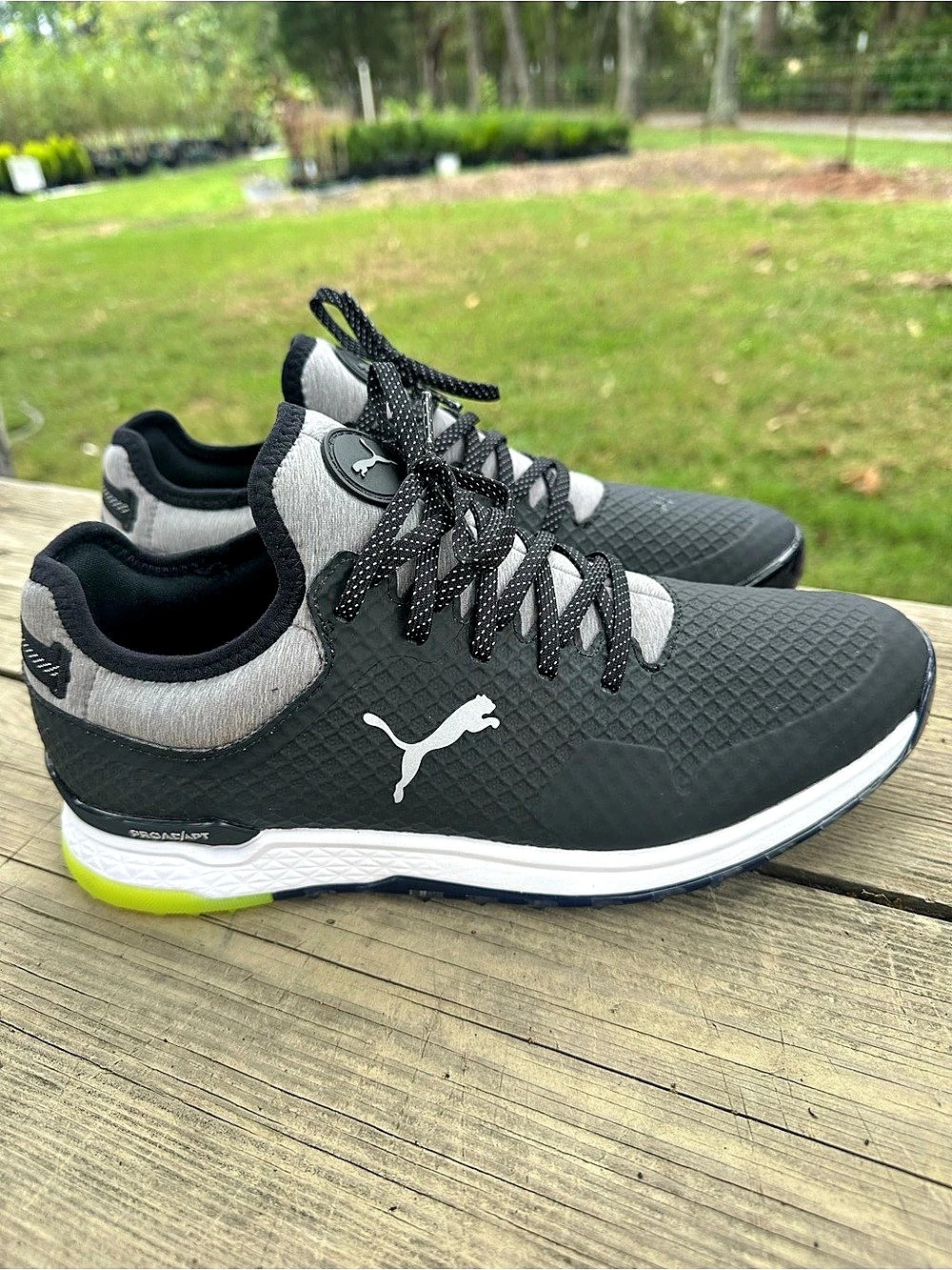 PUMA Proadapt Alphacat Spikeless Golf Shoes Sneaker Black Mens 9